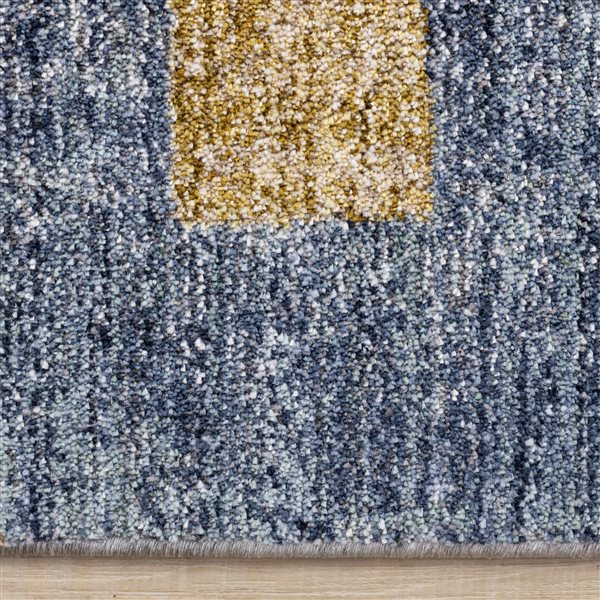 Rug Branch Ceyra 5-ft x 8-ft Distressed Indoor Polyester Area Rug - Orange