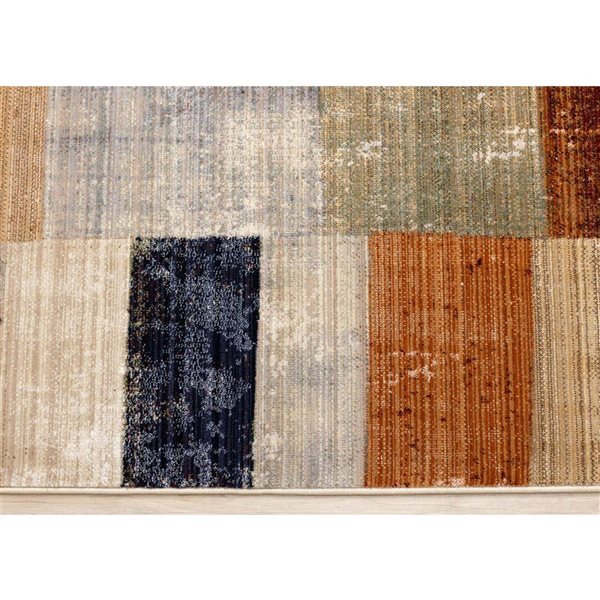 Rug Branch Solvyn 5-ft x 8-ft Geometric Indoor Polypropylene Area Rug - Beige