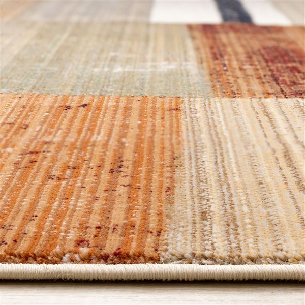 Rug Branch Solvyn 5-ft x 8-ft Geometric Indoor Polypropylene Area Rug - Beige