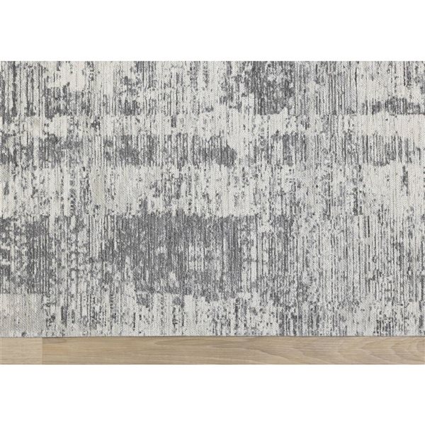 Rug Branch Lirien 5-ft x 8-ft Border Indoor Acrylic Area Rug - Grey