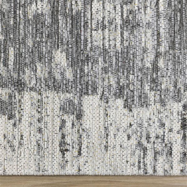Rug Branch Lirien 5-ft x 8-ft Border Indoor Acrylic Area Rug - Grey