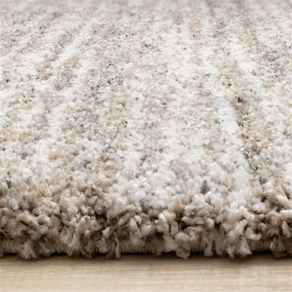 Rug Branch Botaniq 5-ft x 8-ft Distressed Indoor Polypropylene Area Rug - Grey