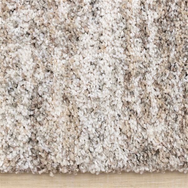 Rug Branch Botaniq 5-ft x 8-ft Distressed Indoor Polypropylene Area Rug - Grey