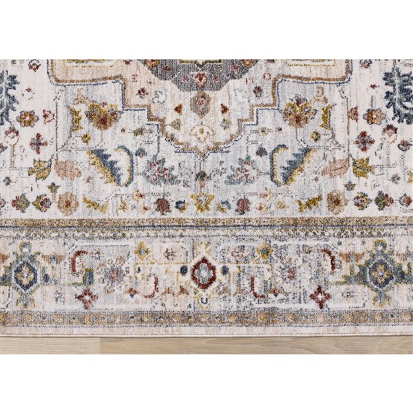 Rug Branch Orenda 5-ft x 8-ft Border Indoor Polyester Area Rug - Beige