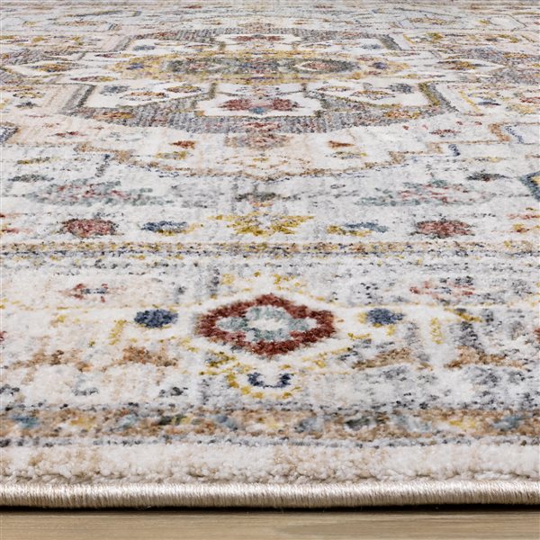 Rug Branch Orenda 5-ft x 8-ft Border Indoor Polyester Area Rug - Beige