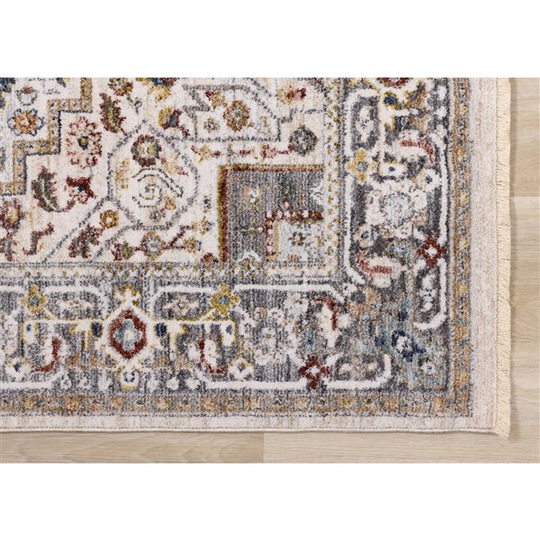 Rug Branch Orenda 5-ft x 8-ft Border Indoor Polyester Area Rug - Beige