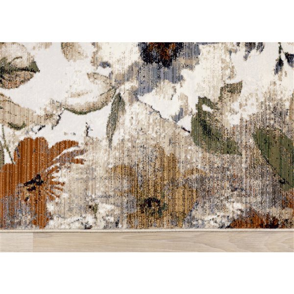 Rug Branch Solvyn 5-ft x 8-ft Botanical Indoor Polypropylene Area Rug - Beige