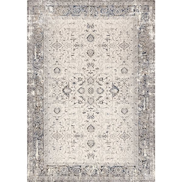 Front Facing Rug Rug Branch Veridian 5-ft x 8-ft Border Indoor Polyester Area Rug ...