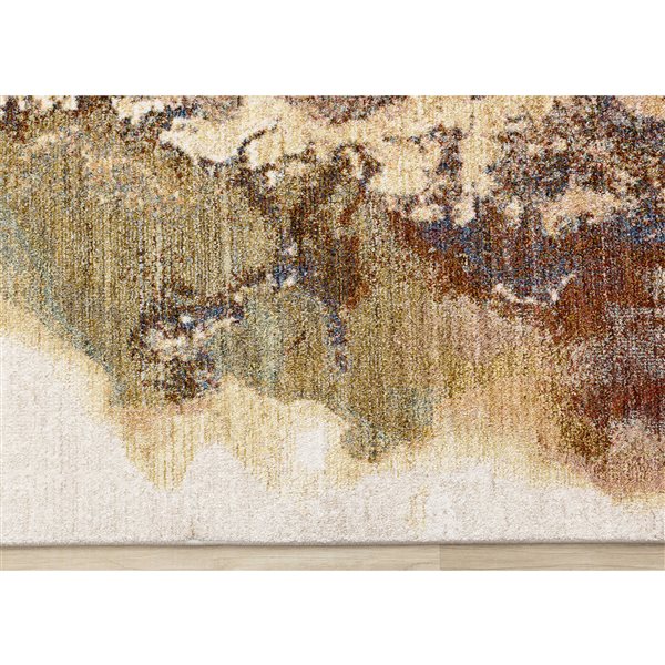 Rug Branch Ceyra 5-ft x 8-ft Organic Indoor Polyester Area Rug - Beige