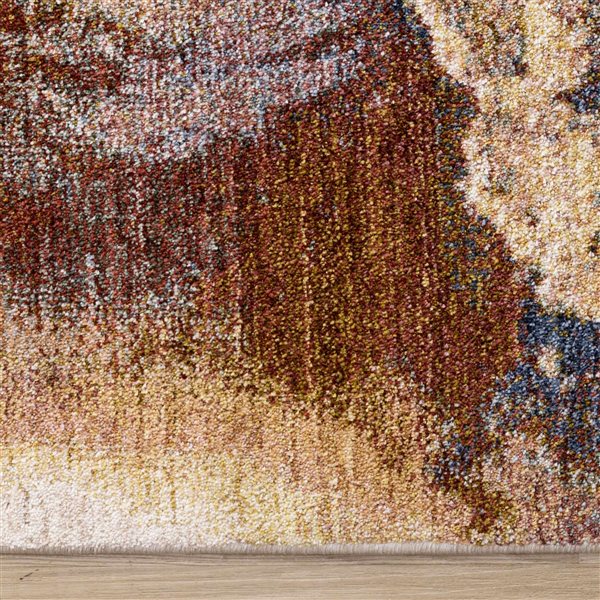 Rug Branch Ceyra 5-ft x 8-ft Organic Indoor Polyester Area Rug - Beige