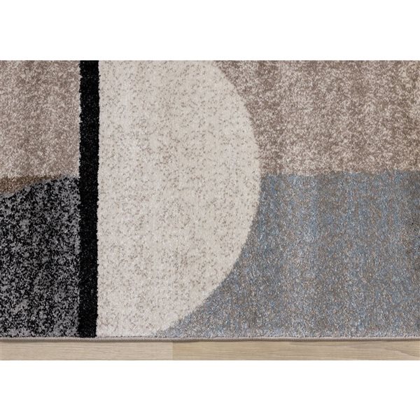 Rug Branch Eden 5-ft x 8-ft Geometric Indoor Polypropylene Area Rug - Beige