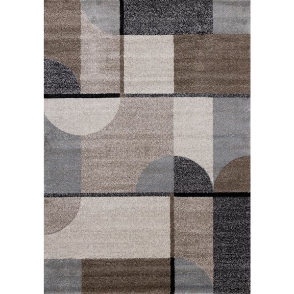 Rug Branch Eden 5-ft x 8-ft Geometric Indoor Polypropylene Area Rug - Beige