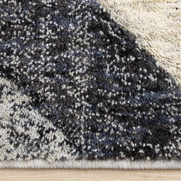 Rug Branch Cora 5-ft x 8-ft Geometric Indoor Polyester Area Rug - Grey