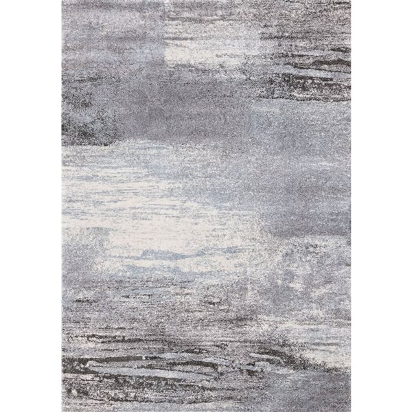 Rug Branch Eden 4-ft x 6-ft Distressed Indoor Polypropylene Area Rug - White