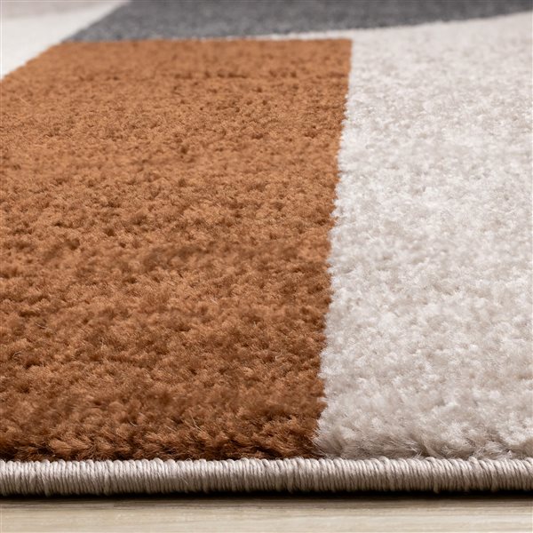 Rug Branch Eluna 5-ft x 8-ft Geometric Indoor Polypropylene Area Rug - Beige/Cream