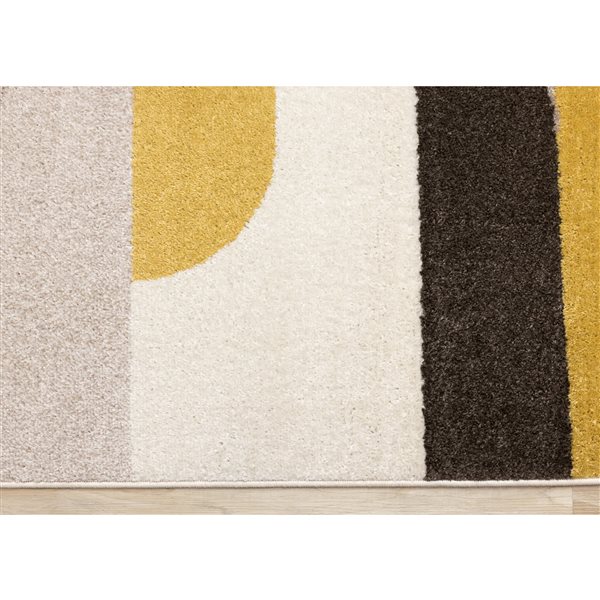 Rug Branch Eluna 5-ft x 8-ft Geometric Indoor Polypropylene Area Rug - Beige