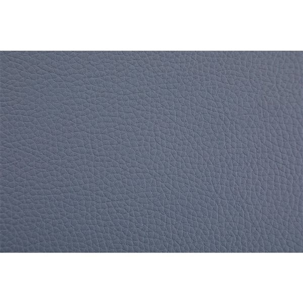 Velago OLLON Grey Polyester Blend Left-Facing Faux Leather Sectional Sofa without Ottoman