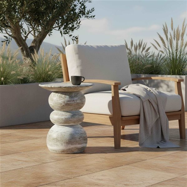 LH Home Temple Side Table - Grey Mist