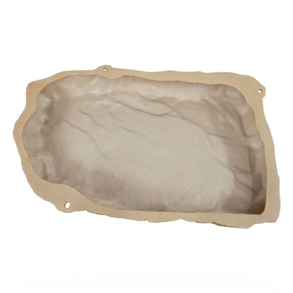 Sunnydaze Decor Flat Artificial Landscape Rocks w/ Stakes - Sand