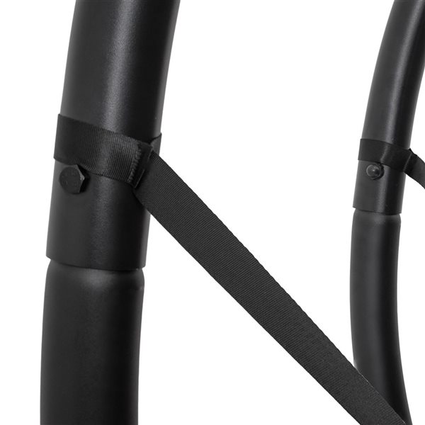 Sunnydaze Decor Polyrattan Andrei Double Egg Chair w/ Stand and Cushion - Grey