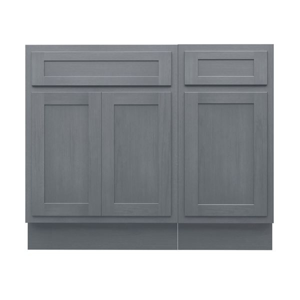 Vanity Art 39 x 21 x 32.5-in Freestanding 1-Drawer Bath Vanity Oak Cabinet without Top - Silver