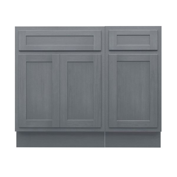 Vanity Art 39 x 21 x 32.5-in Freestanding 1-Drawer Bath Vanity Oak Cabinet without Top - Silver