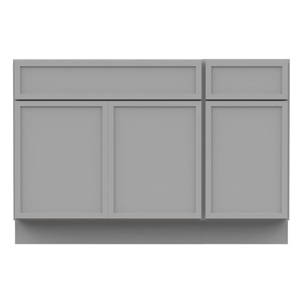 Vanity Art 48-in W x 21-in D x 32.5-in H Single Drawer Bathroom Vanity w/o Top - Grey