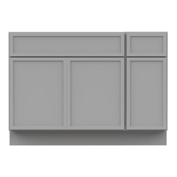 Vanity Art 45-in W x 21-in D x 32.5-in H Single Drawer Bathroom Vanity w/o Top - Grey