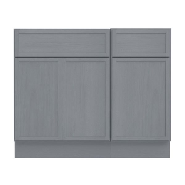 Vanity Art 39-in W x 21-in D x 32.5-in H Single Drawer Bathroom Vanity w/o Top - Smoky Grey