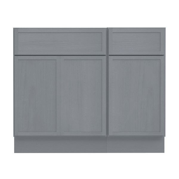 Vanity Art 39-in W x 21-in D x 32.5-in H Single Drawer Bathroom Vanity w/o Top - Smoky Grey