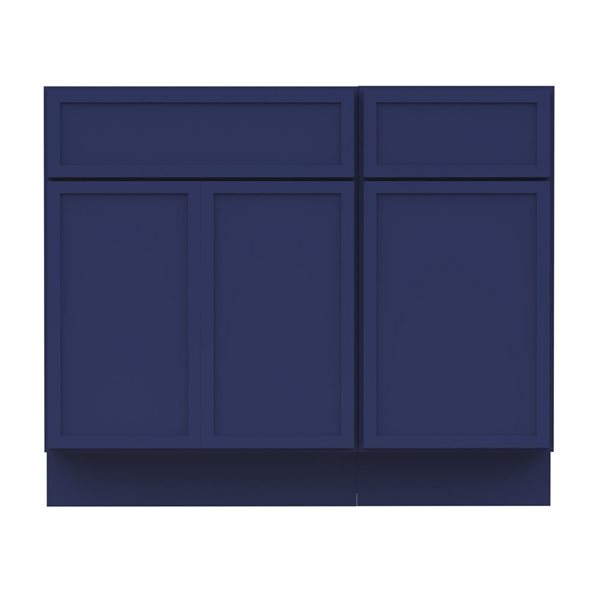 Vanity Art 39-in W x 21-in D x 32.5-in Freestanding 1-Drawer Bath Vanity Birch Cabinet without Top - Blue