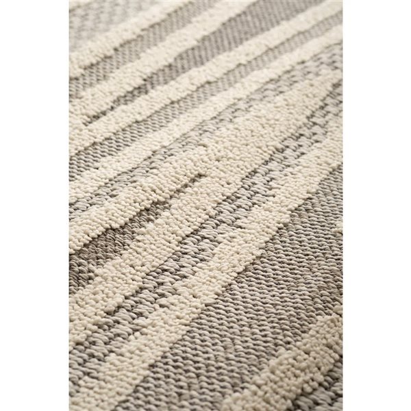 Rug Branch Hogar 5 x 8‑ft Gray Abstract Indoor Modern Area Rug