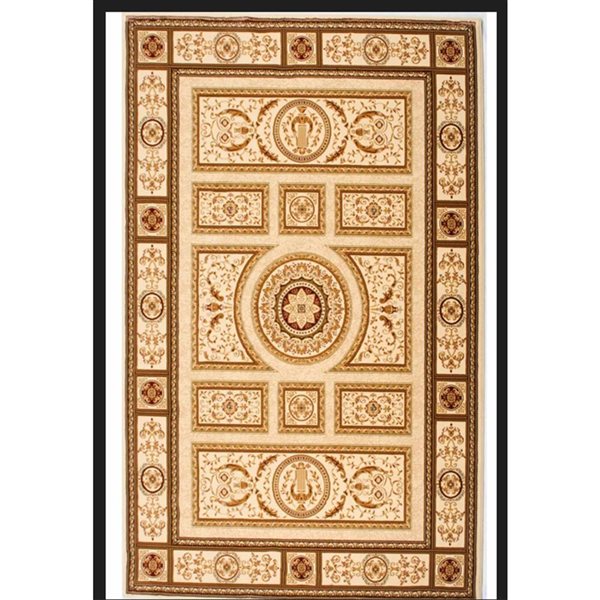 Front Facing Rug Rug Branch Majestic 8 x 11‑ft Cream Moroccan Indoor Traditional Area ...
