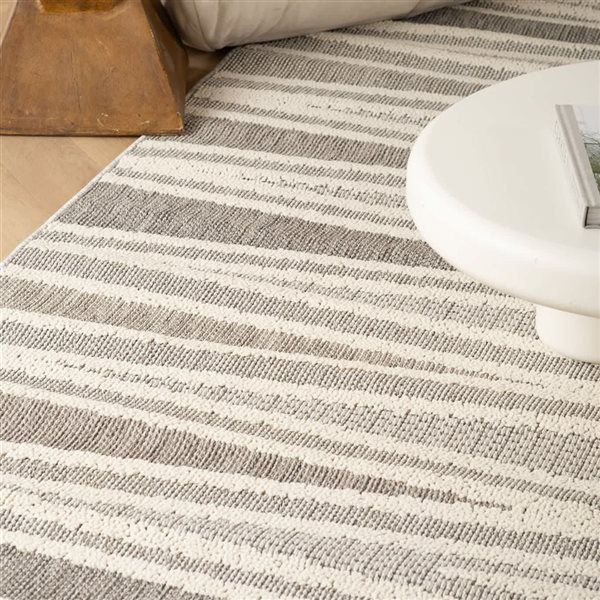 Rug Branch Hogar 4 x 6‑ft Gray Abstract Indoor Modern Area Rug