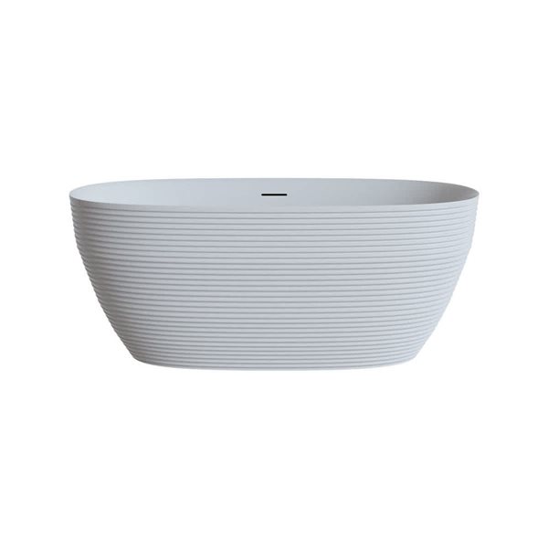 A&E Bath and Shower Beech 29.5 x 59-in Acrylic Oval Center Drain Bathtub