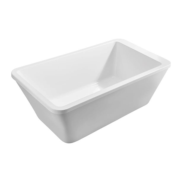 A&E Bath and Shower Aqualume 32 x 60-in White Acrylic Rectangular Right Drain Bathtub