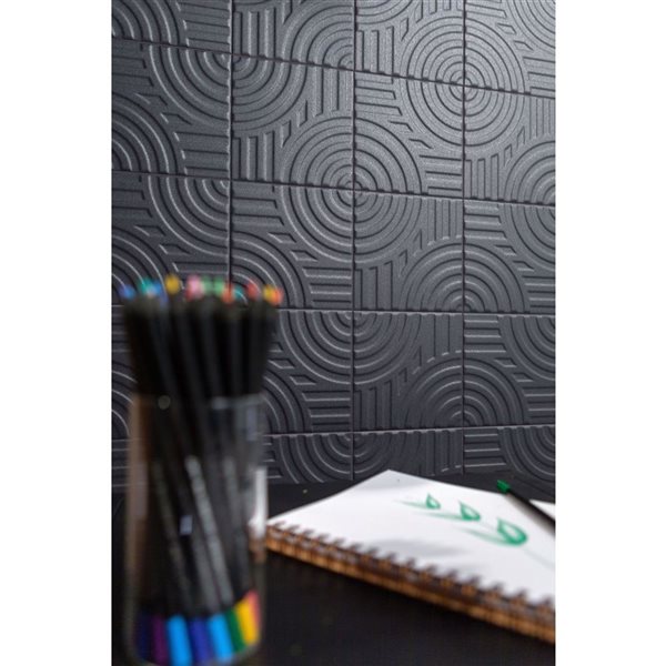 Eliane Poente Arco 6x6-in x 7-mm Ceramic Wall Tiles 13.9-ft² - Matte Dark - 54-Pack