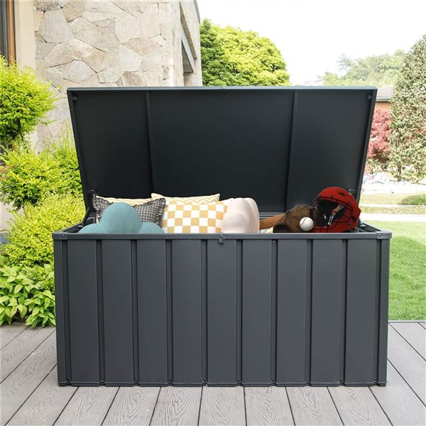 Mondawe Metal Outdoor Storage Box - 605-L - Black