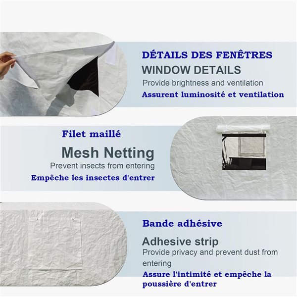 Mondawe 8 x 8-ft Gazebo Cover - White