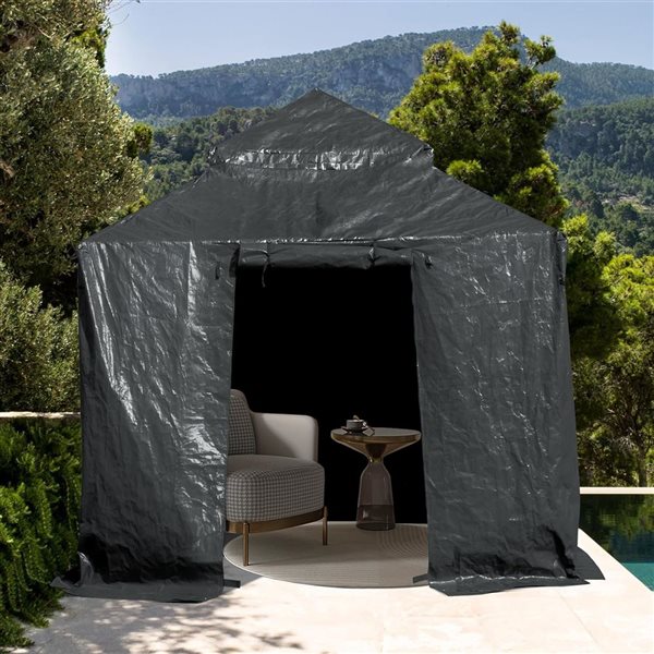 Mondawe 8 x 8-ft Gazebo Cover - Grey