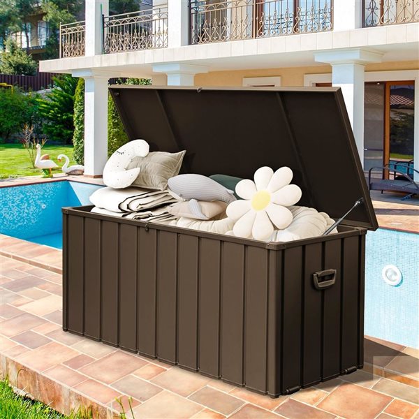 Mondawe Metal Outdoor Storage Box - 719-L - Brown