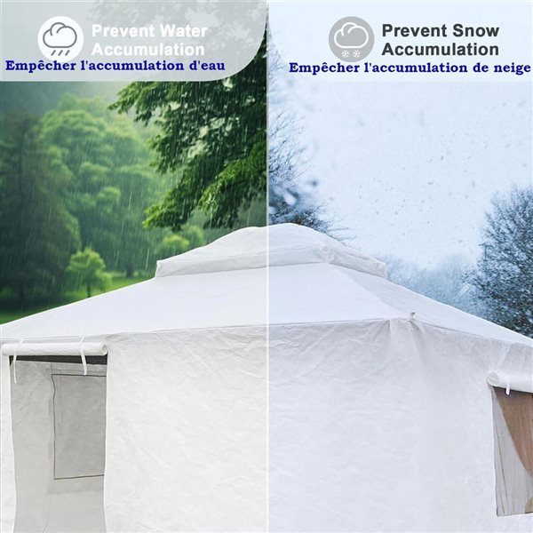 Mondawe 14 x 20-ft Gazebo Cover - White