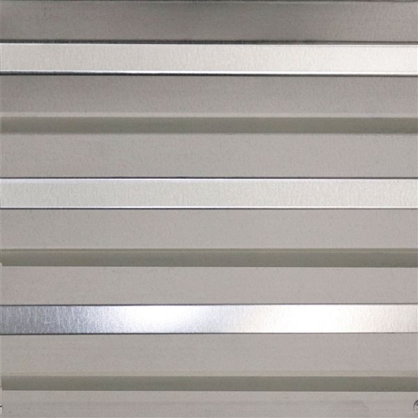 Sunnydaze Decor Square Galvanized Steel Raised Bed 4 x 4 x 1-ft - Silver