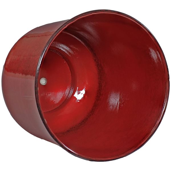 Sunnydaze Decor Vivian 11-in Metal Planters - Ruby Glaze - 4-Pack