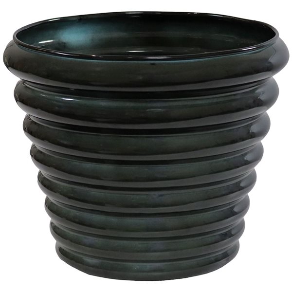 Sunnydaze Decor Molly 12.5-in Metal Planters - Juniper Glaze - 4-Pack