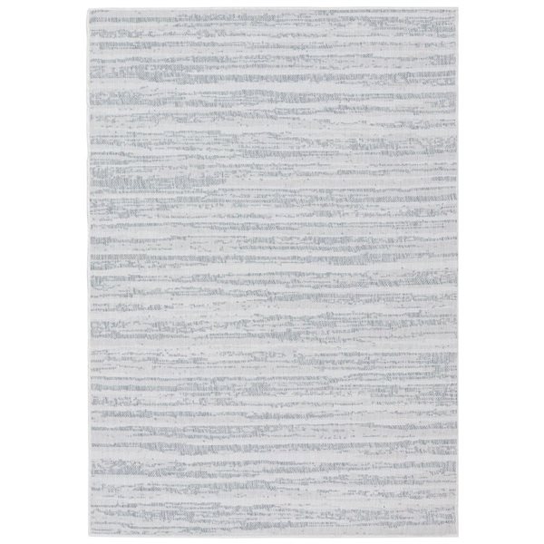 Sunnydaze Decor Artistic Storms 5 x 7-ft Outdoor Area Rug - Iced Silver