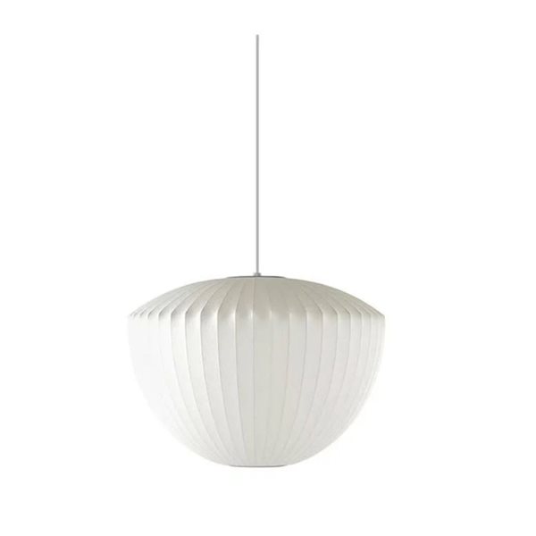 Plata Import Nelson Style Apple Pendant Light - White