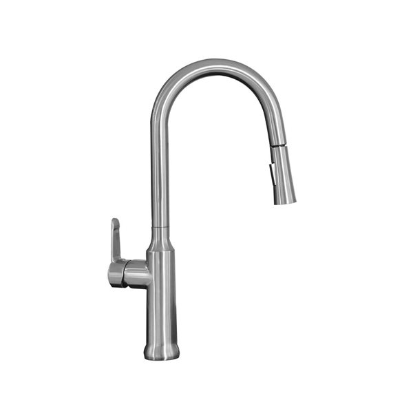 Woodbridge Stainless Steel Single Handle Kitchen Faucet with Chrome Finish Pull Down Sprayer
