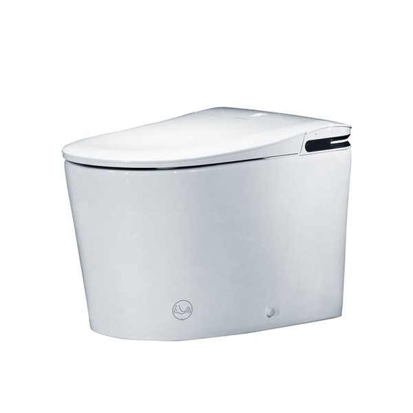 Woodbridge White Elongated Smart Bidet Toilet 1.28 GPF with Foot Sensor and UV-Sterilized Nozzle