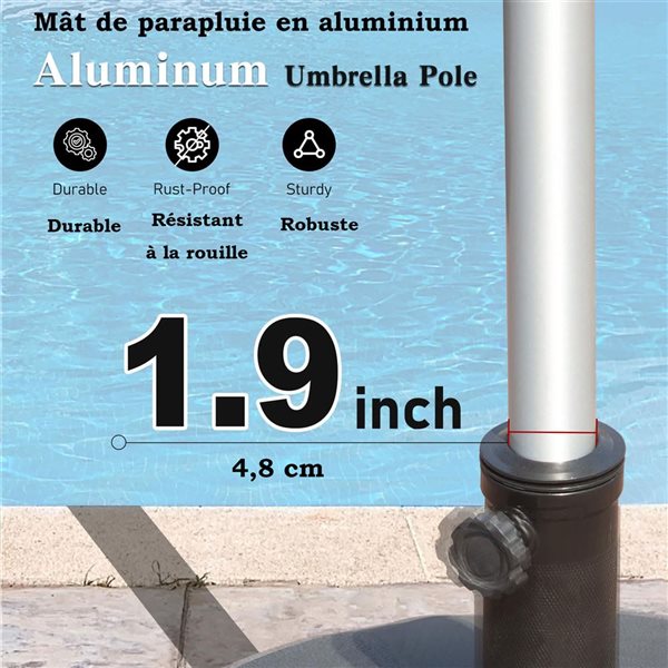 Mondawe 11-ft Patio Umbrella - Tan